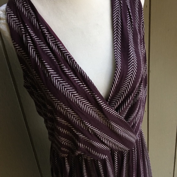 LOFT lightweight cross over Sleeveless Midi Dress - Picture 2 of 5